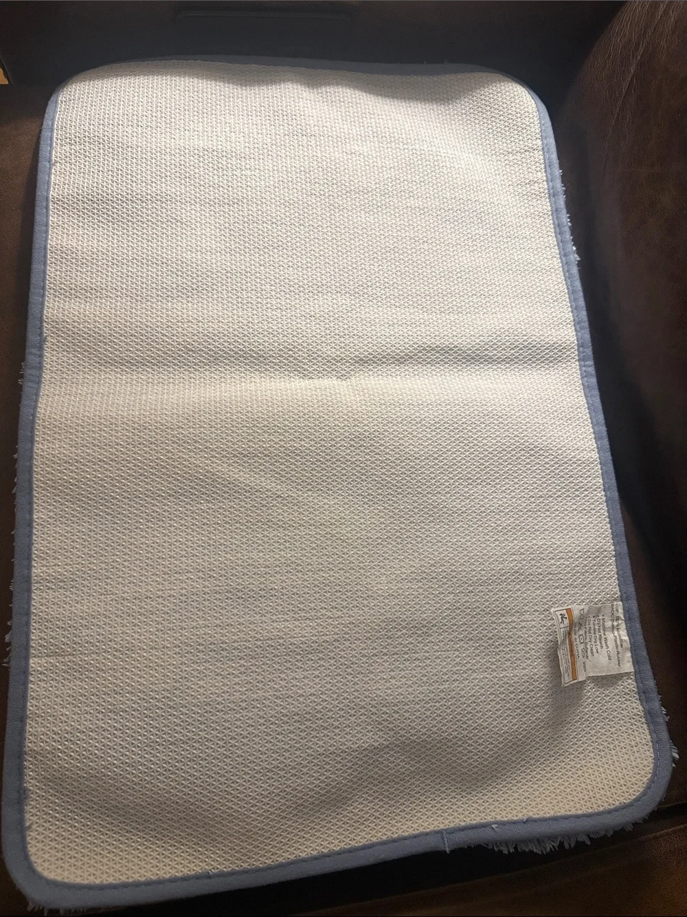 Plush Light Blue Shag Bath Mat - Soft Comfort